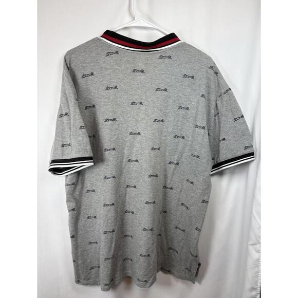 Le Tigre Men's Polo L Gray With Tiger Print All Over - Picture 3 of 8